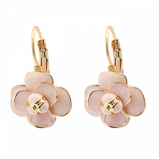 Auskari ar ziedu motīvu C63